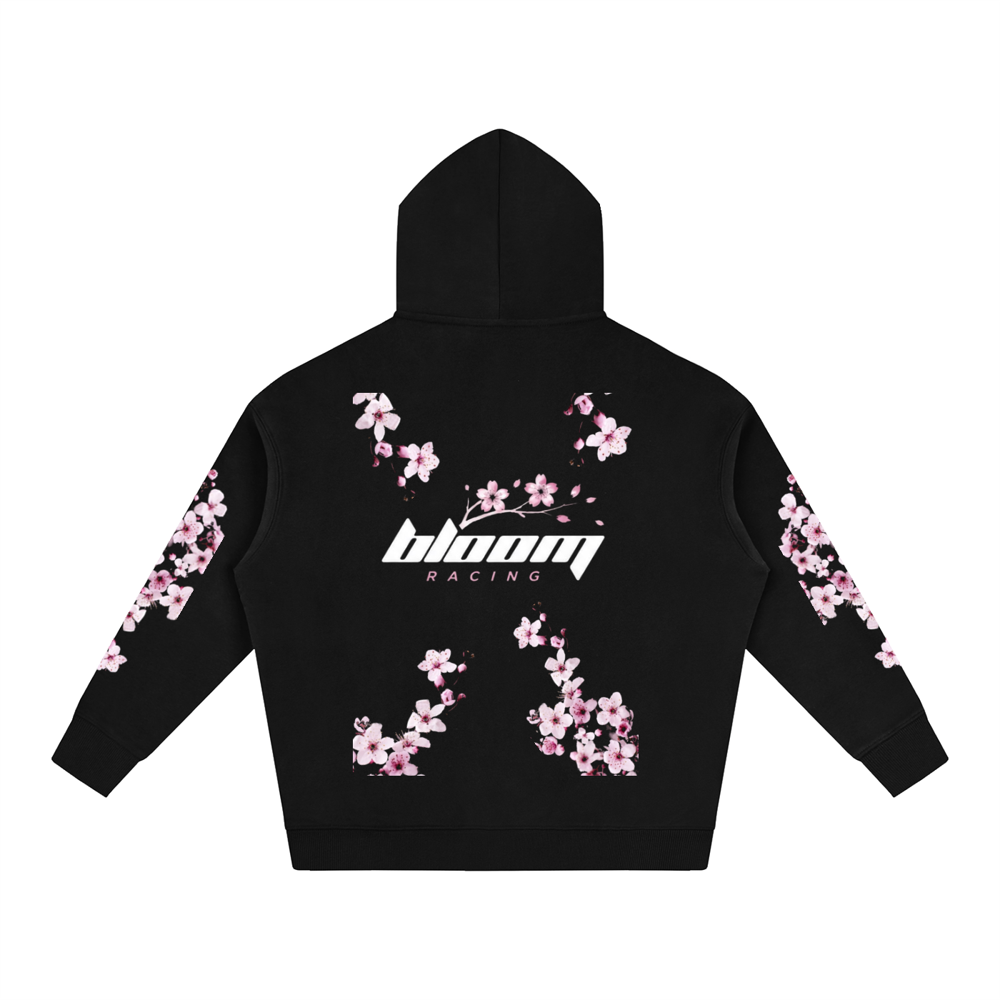 Classic Cherry Blossom Hoodie (Black)