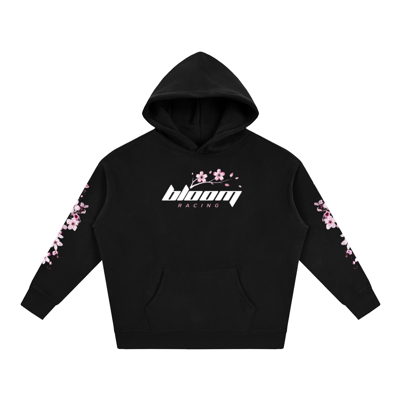 Classic Cherry Blossom Hoodie (Black)